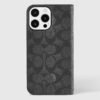 Coach Folio Signature Charcoal - iPhone 16 Pro Max