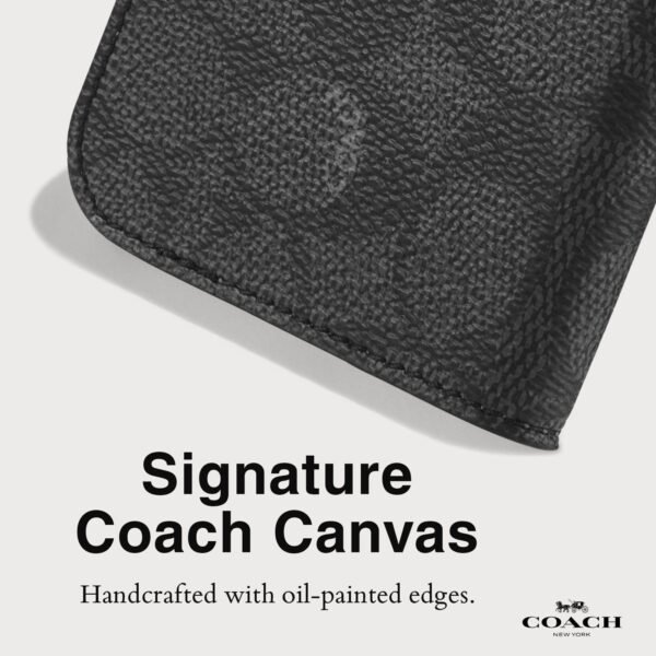 Coach Folio Signature Charcoal - iPhone 16 Pro Max