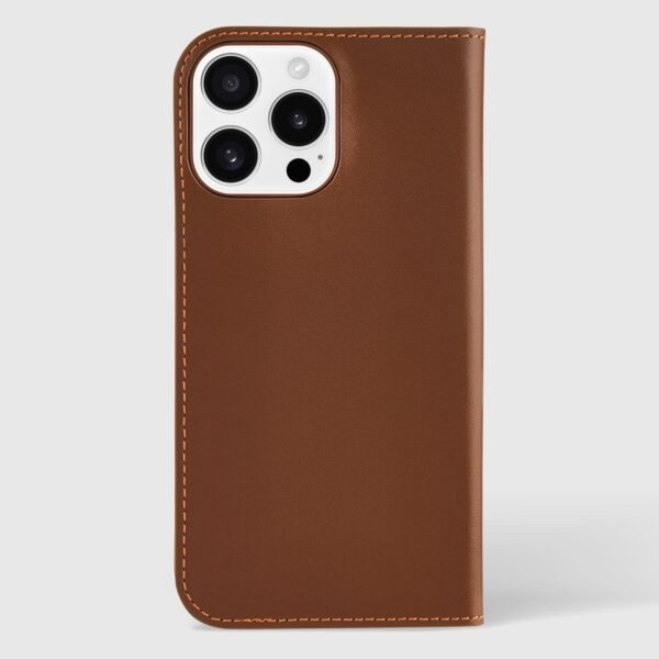 Coach Leather Folio Hazelnut - iPhone 16 Pro Max