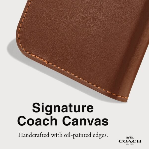 Coach Leather Folio Hazelnut - iPhone 16 Pro Max
