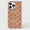 Coach Folio Signature Tan Folio - iPhone 16 Pro Max