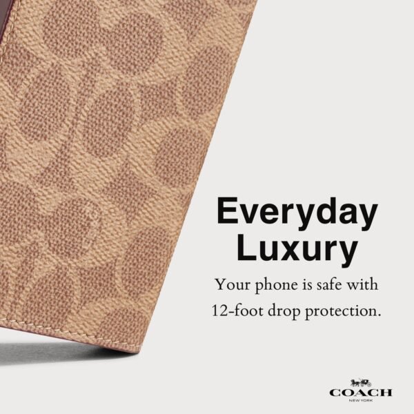 Coach Folio Signature Tan Folio - iPhone 16 Pro Max