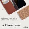 Coach Folio Signature Tan Folio - iPhone 16 Pro Max
