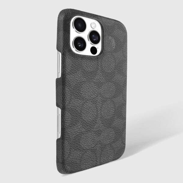Coach Slim Wrap Signature Canvas Charcoal - iPhone 16 Pro Max