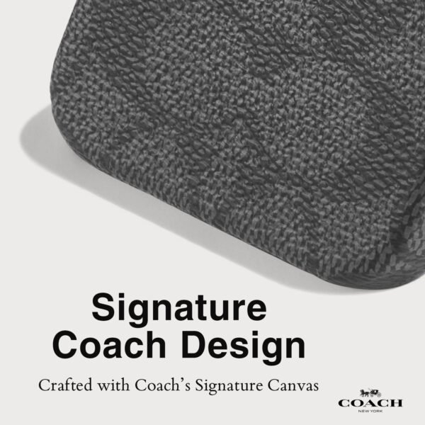 Coach Slim Wrap Signature Canvas Charcoal - iPhone 16 Pro Max