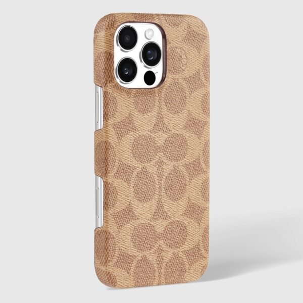 CH_Touch_down_Leather_Slim_Wrap_Case_Signature_Tan_CH054148_PDP3.jpg Coach Slim Wrap Signature Canvas Tan - iPhone 16 Pro Max