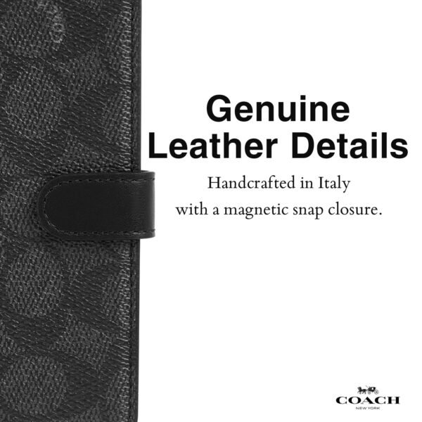 CH_iP15_Pro_Max_Folio_Case_Signature_C_Charcoal_CH052724_PDP_4_8c4886ef-f334-4476-b3bb-ef3b79552f4f.jpg Coach Folio Signature Charcoal - iPhone 15 Pro