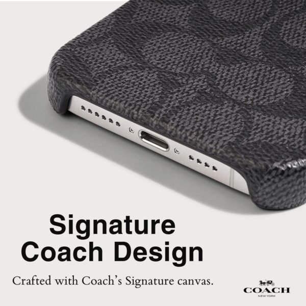 CH_iP15_Pro_Slim_Wrap_Signature_C_Charcoal_CH052700_PDP3.jpg Coach Slim Wrap Signature Canvas Charcoal - iPhone 15 Pro