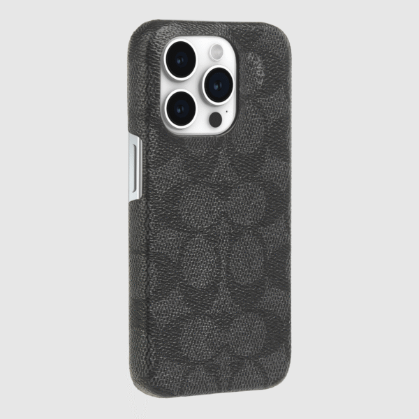 CO_iP15_Pro_Slim_Wrap_Signature_C_Charcoal_CH052700_2_grey.png Coach Slim Wrap Signature Canvas Charcoal - iPhone 15 Pro