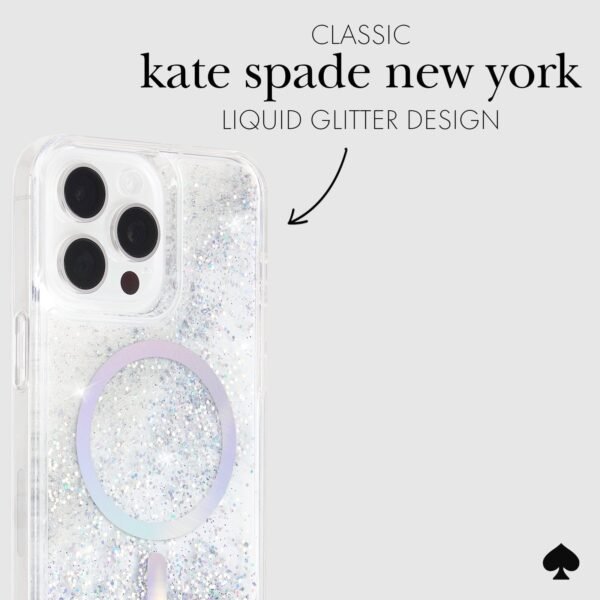 KS_iP15_Pro_LiquidGlitter_KS053876_PDP3.jpg kate spade new york Liquid Glitter Opal Iridescent MagSafe - iPhone 15 Pro