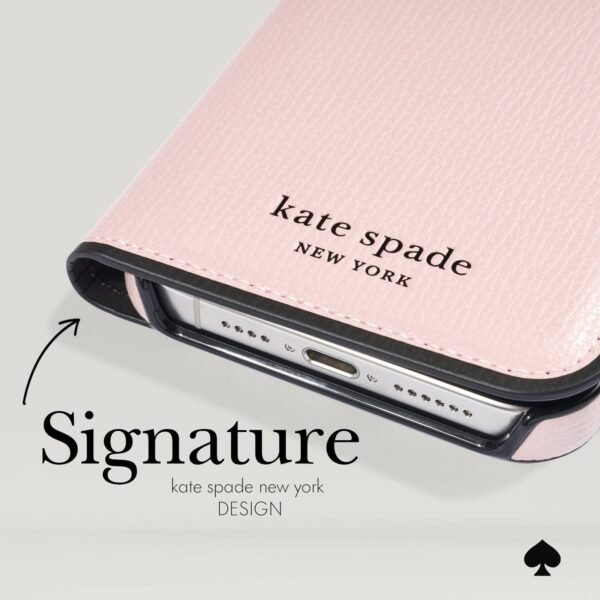 KateSpadeFolioCase-PaleVellum_KS052658__6.7Pro__PDP_4_1.jpg kate spade new york Wrap Folio Case Pale Vellum - iPhone 15 Pro