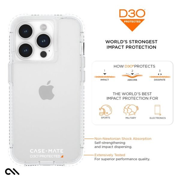 Tough D3O® Clear - iPhone 15 Pro