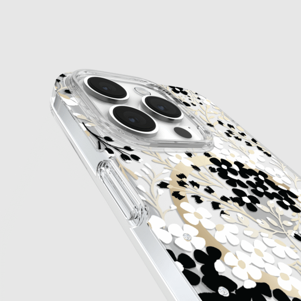 kate spade new york Multi Floral Black and White MagSafe - iPhone 15 Pro