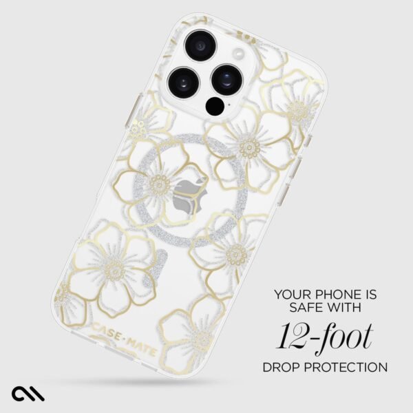 cmi_Touchdown_CaseMate_FloralGemsGold_CM054458_PDP2.jpg Floral Gems MagSafe - iPhone 16 Pro Max