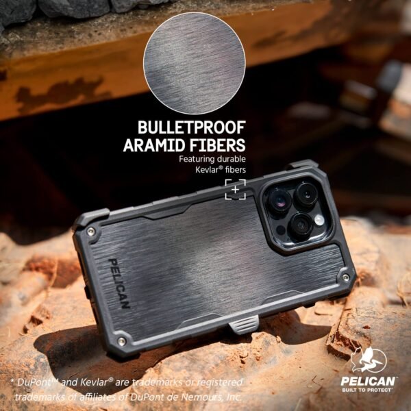 iP15_6.7_Shield_Brushed_Shield_Brushed_Aluminum_PDP_6_1.jpg Pelican Shield Brushed Aluminum MagSafe - iPhone 15 Pro