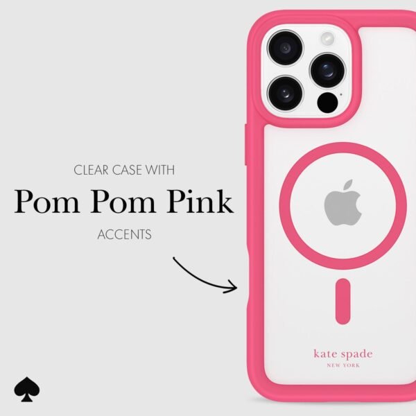 kate spade new york Ultra Protective Pom Pom Pink MagSafe - iPhone 16 Pro Max