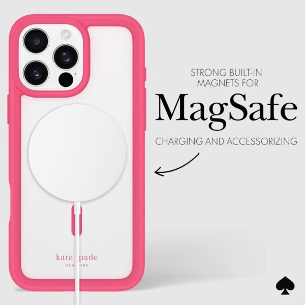 kate spade new york Ultra Protective Pom Pom Pink MagSafe - iPhone 16 Pro Max
